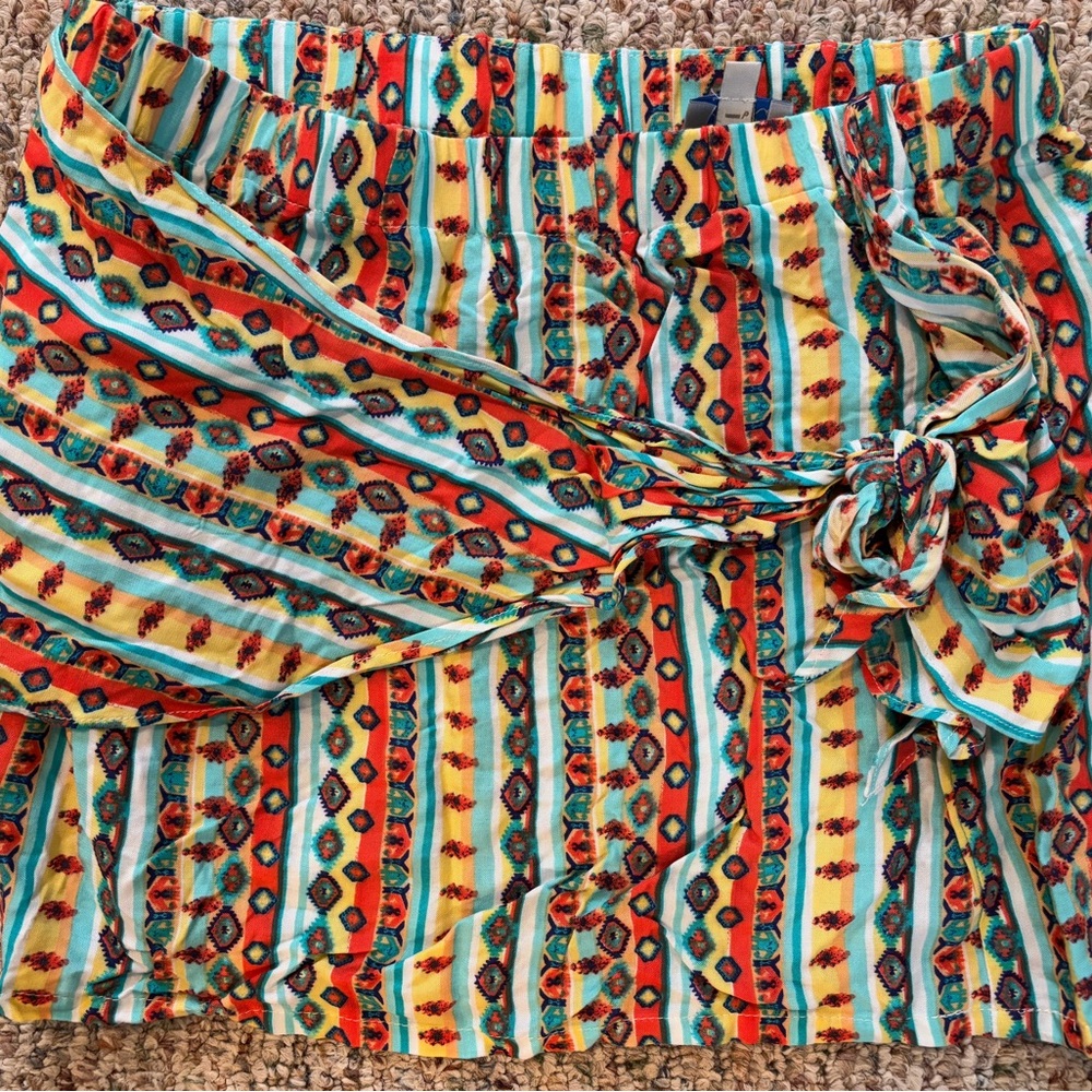 South Moon Under Abbeline Multicolor Cover Up Skirt